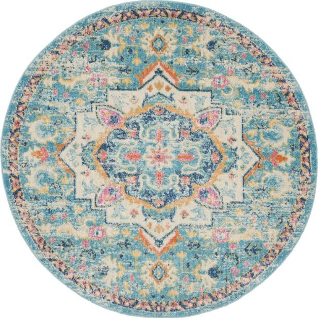 Nourison Home™ Passion 5' Round Style 10 Area Rug-0