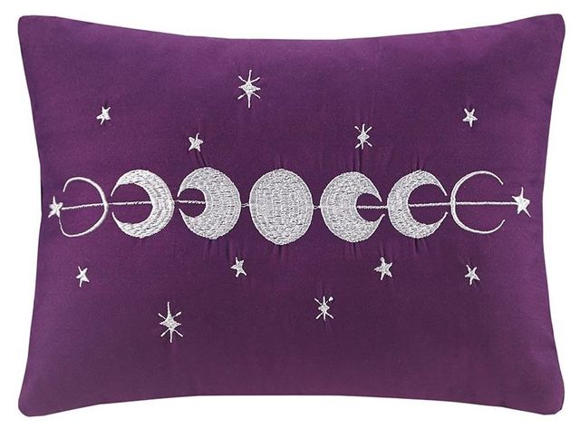 Olliix by Intelligent Design Felicia Purple King/California King Velvet Comforter Set-4