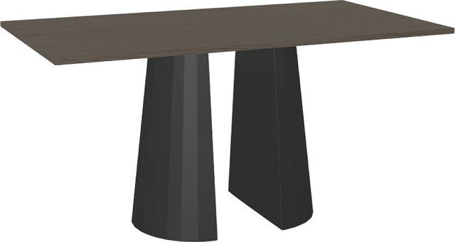 Amisco Customizable Gemma 72" Rectangular Pub Table with 1" White Oak Veneer Top-0