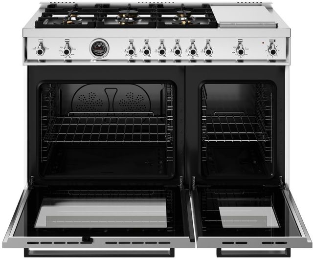 Bertazzoni Professional Series 48" Bianco Pro Style Gas Range-1