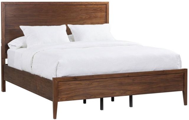 aspenhome® Jasper Modern Walnut Queen Panel Bed-0