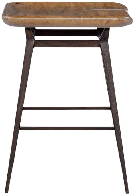 Hooker® Furniture Big Sky Bronze/Vintage Natural Stool-3
