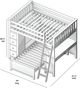 Maxwood Furniture Inc. Mayfair I Stone Youth Full Over Twin Storage Study Loft Bunk-2