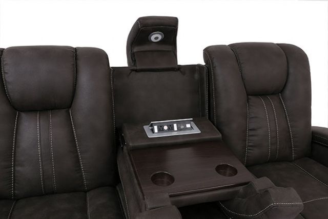 Furniture of America® Amirah 2-Piece Dark Gray Living Room Set-3