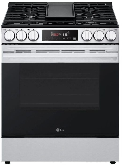 LG 30" PrintProof® Stainless Steel Slide-In Gas Range-0