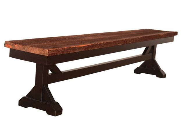 Door County Post & Beam 72" Backless Bench-0