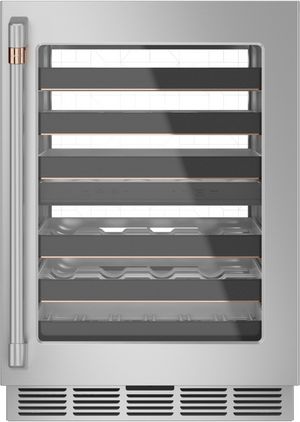 Front view of the Café™ 4.7 Cu. Ft. Stainless Steel Wine Cooler