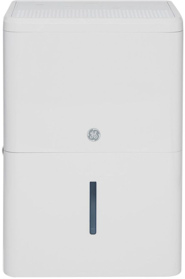 GE® 50 Pint White Portable Dehumidifier with Built-In Pump and Smart Dry for Wet Spaces-0