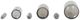 Sagebrook Home Callum 3-Piece Gray Bottle Set-5