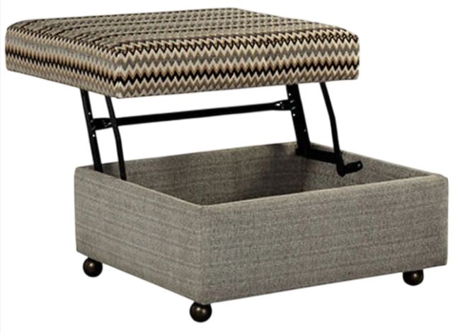 Craftmaster® Customizable Lift Top Storage Ottoman-1