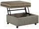 Craftmaster® Customizable Lift Top Storage Ottoman-1
