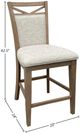 Parker House® Americana Modern 2-Piece Cotton/Weathered Natural Counter Stool-2