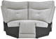 Homelegance® Tesoro 6-Piece Mist Gray Modular Power Reclining Sectional with Power Headrest-3