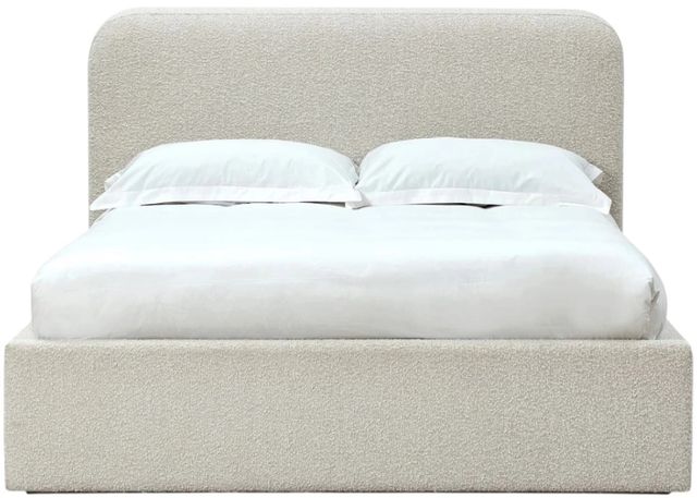Modus Furniture Virgil Off-White/Ricotta Full Upholstered Panel Bed-2