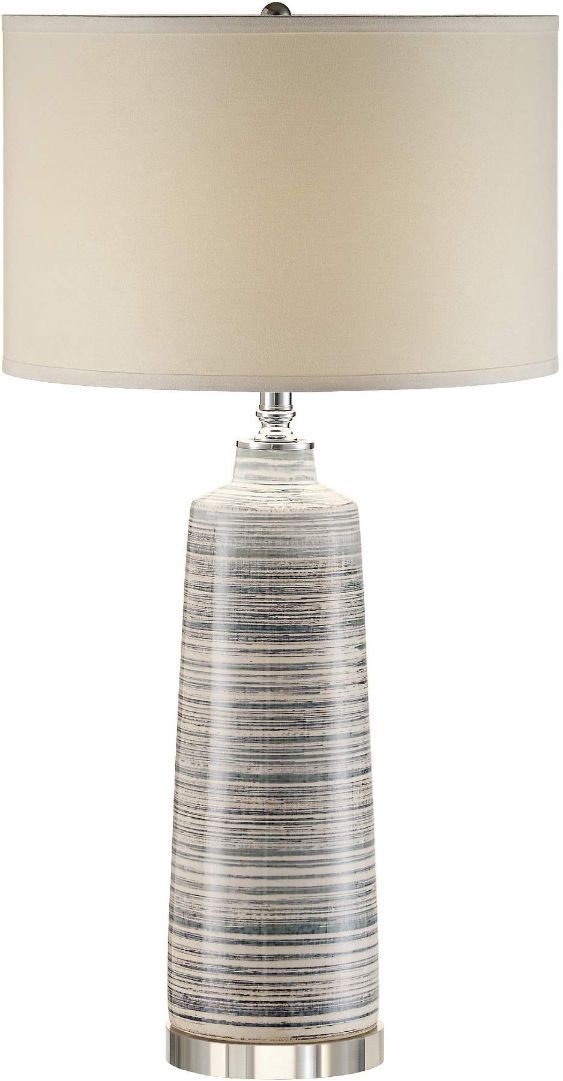 Crestview Collection Baron Soft Blue & Grey Table Lamp-0