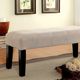 Furniture of America® Bury Ivory Bench-1