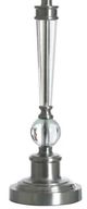 StyleCraft Clear/Brushed Steel 30" Glass Table Lamp-2