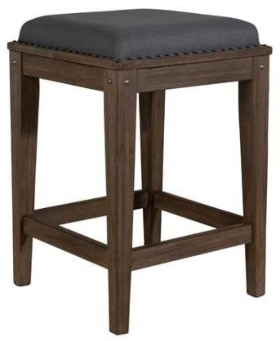 Liberty Furniture Sonoma Road Weather Beaten Bark Upholstered Console Stool-0