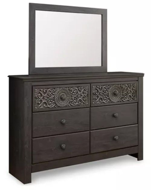 Signature Design by Ashley® Paxberry 5-Piece Black King Panel Bed Set-2