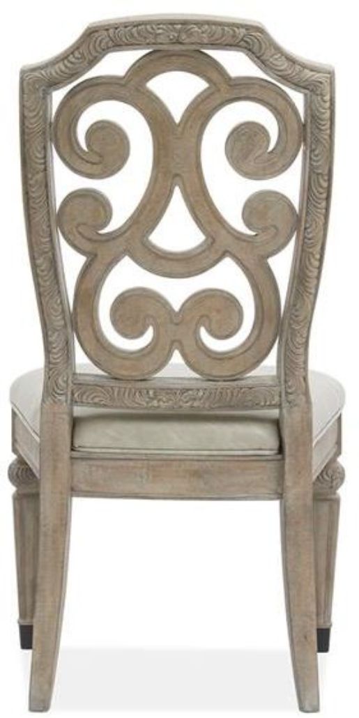 Magnussen Home® Marisol Fawn Dining Side Chair with Upholstered Seat-2