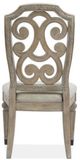 Magnussen Home® Marisol Fawn Dining Side Chair with Upholstered Seat-2