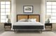 Armen Living Saratoga 3-Piece Black/Brown Queen Bedroom Set-3