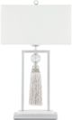 Currey & Company Vitale Off-White/Silver Leaf Table Lamp-1