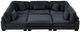 Homelegance® Traverse 6-Piece Black 135" Modular Sectional with Ottoman-4