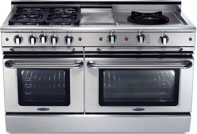Capital Cooking Precision 60" Freestanding Pro-Style Gas Range with 6 Power-Flo Sealed Burners-0