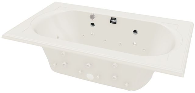 KOHLER® Memoirs® Biscuit 72" x 42" Drop-In Effervescence Whirlpool Bath-1