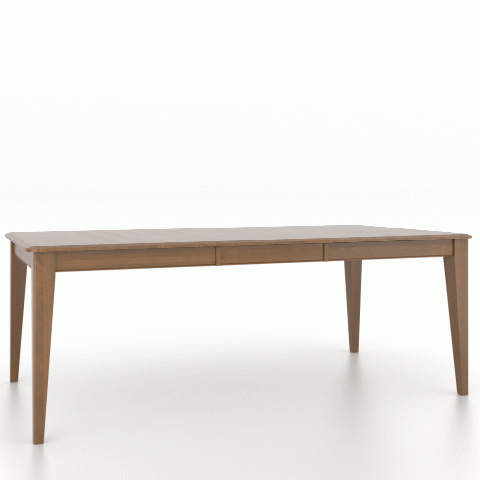 Canadel Customizable Gourmet 82" VE Base Dining Table with One Removable Leaf-1