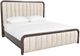 International Furniture Direct Natural Parota Natural Wood King Platform Bed Footboard with Rails-2
