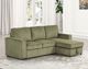 Furniture of America® Yves 2-Piece Green L-Shape Sectional-1