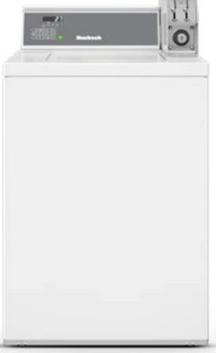 Huebsch 3.2 Cu. Ft. White Agitator Top Load Coin Drop Commercial Washer