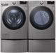 LG Graphite Steel Front Load Washer & Electric Dryer Laundry Pair-3