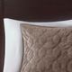 Olliix by Madison Park Harper 3 Piece Taupe King/California King Faux Velvet Reversible Coverlet Set-2