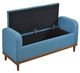 Mazin Furniture Brigitte Blue Lift Top Storage Bench-3