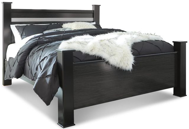 Signature Design by Ashley® Starberry 5-Piece Black Queen Poster Bed Set-1