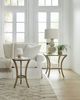 Hooker® Furniture Commerce and Market Martini Glass Top Accent Table with Antique Gold Base-1