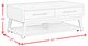 Elements International Westland Almond Coffee Table-2