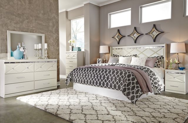 Signature Design by Ashley® Dreamur 4-Piece Champagne King/California King Panel Headboard Set-1