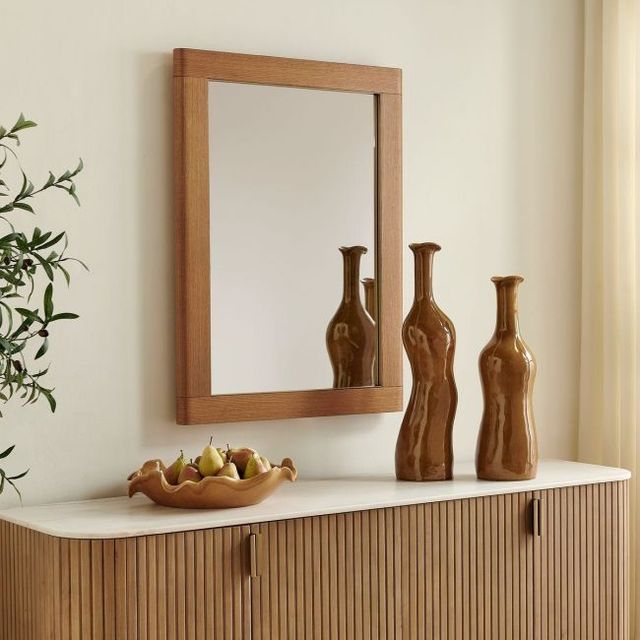 Uttermost® Bishop Gunstock Oak Mirror-1