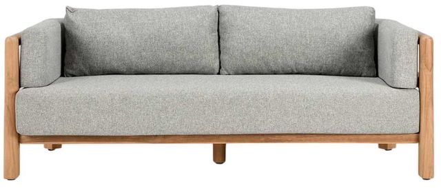Classic Home Aston Gray/Natural Fabric Outdoor Sofa -1