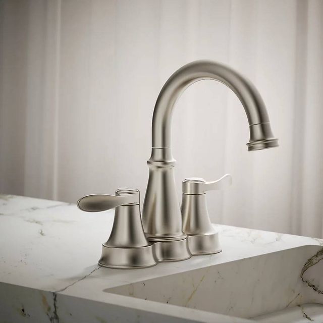 KOHLER® Bellera® Vibrant Brushed Nickel 0.5 GPM Centerset Bathroom Sink Faucet-3