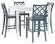 Powell® Maui 5-Piece Graphite Counter Dining Set-0