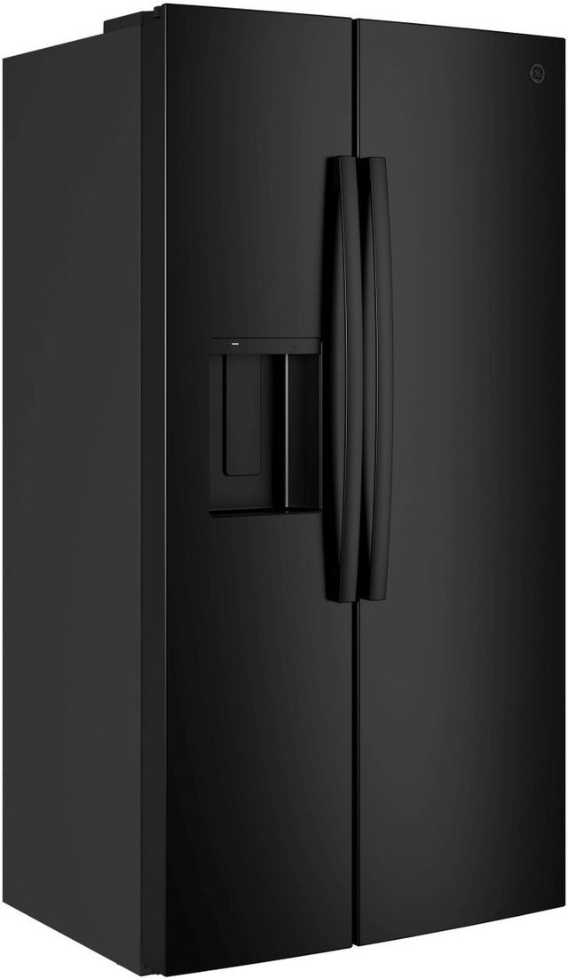 GE® 36" 23.6 Cu. Ft. Black Counter Depth Side-By-Side Refrigerator with Extra Tall Dispenser and In-Door Icemaker-4