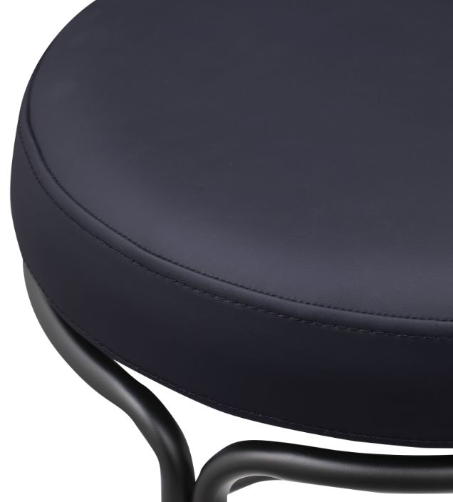Meridian Furniture Madison Black/Matte Black Vegan Leather Counter Stool-3