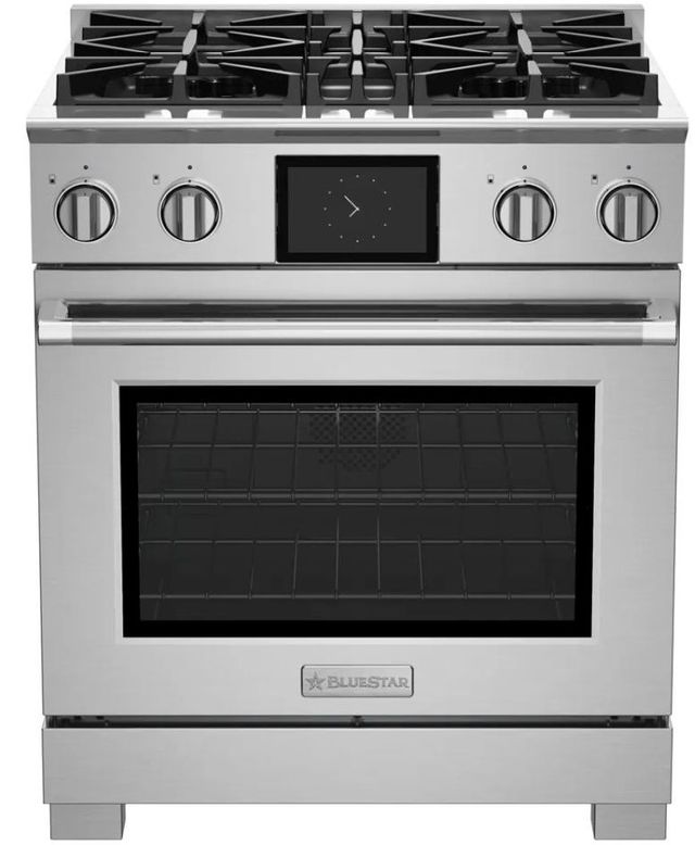 BlueStar® 30" Stainless Steel Pro Style Dual Fuel Range-0