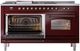 Ilve® Nostalgie II Series 60" Burgundy Pro Style Dual Fuel Range-3