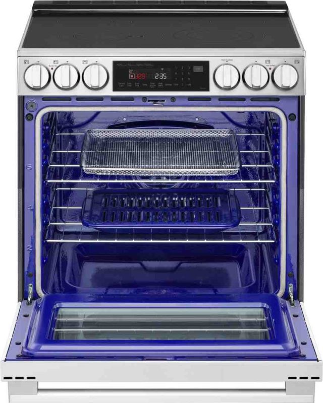 LG 30" PrintProof™ Stainless Steel Smart InstaView® Glass-Top Slide-In Electric Range with ProBake C-2
